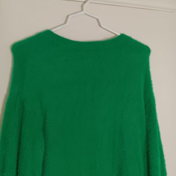 Halogen  v-neck long sleeve pullover womens green  solid xs - Picture 5 of 6